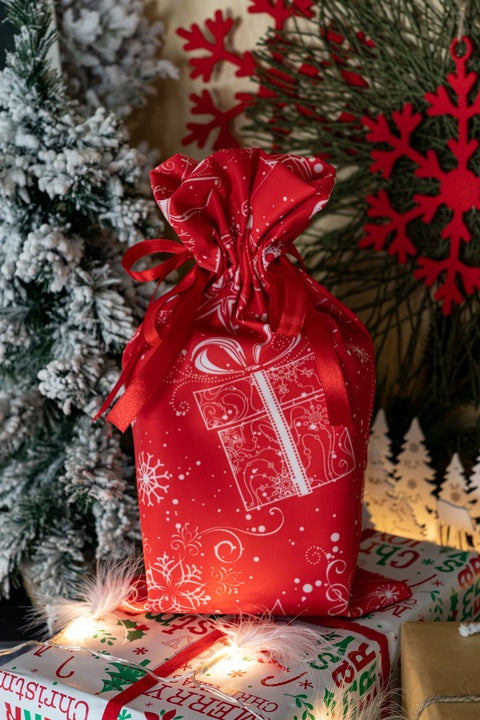 Woreczek poliestrowy 20x35cm Czerwony