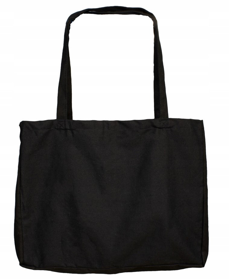 Torba Bawełniana 380x280mm Czarna Uchwyt: 70cm