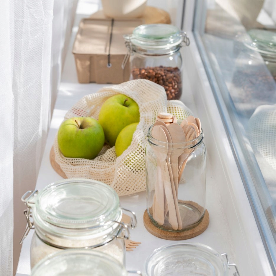 Worek z siatki bawełnianej 300x450mm Ecru