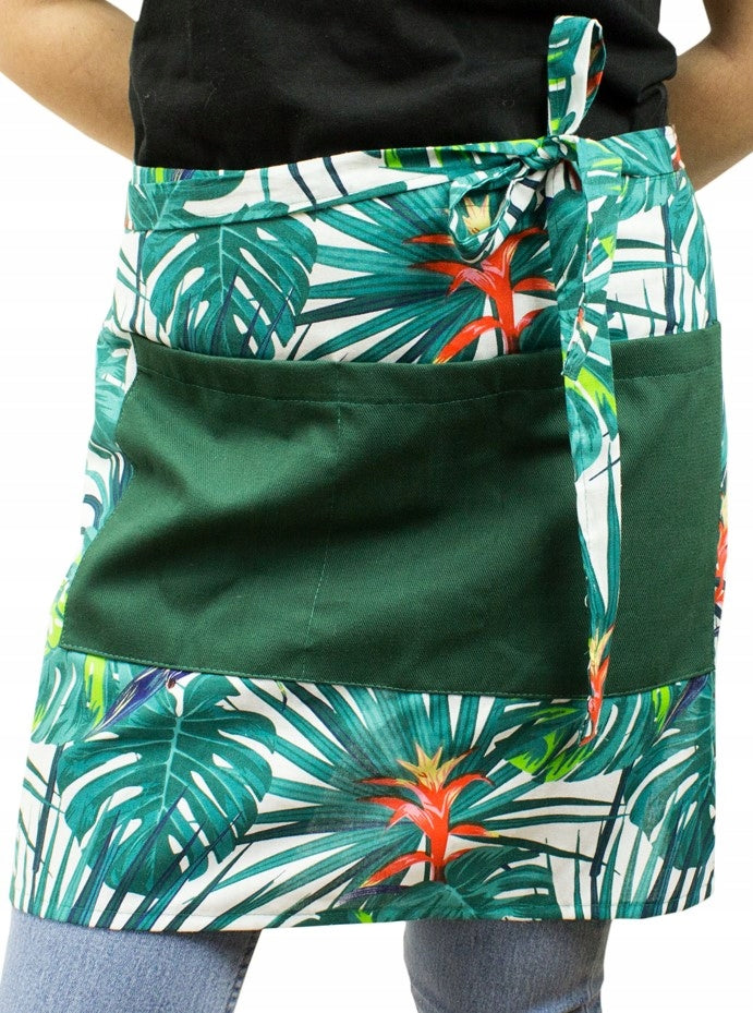 Zapaska Kelnerska Krótka Zielone Liście Monstery