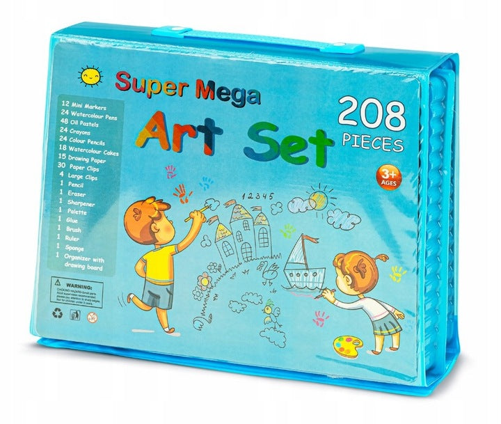 Zestaw artystyczny do malowania 208 elementów