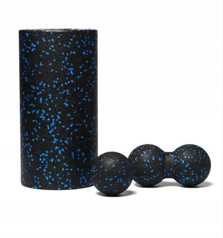 Wałek do masażu w zestawie z piłkami duoball