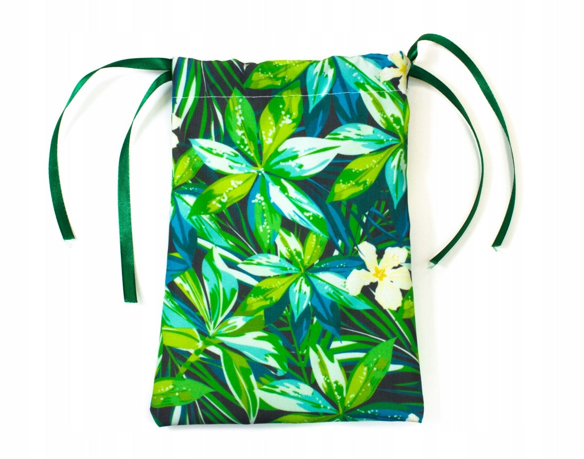 Worek Poliestrowy Zielony 15x20cm Liście Ozdobne