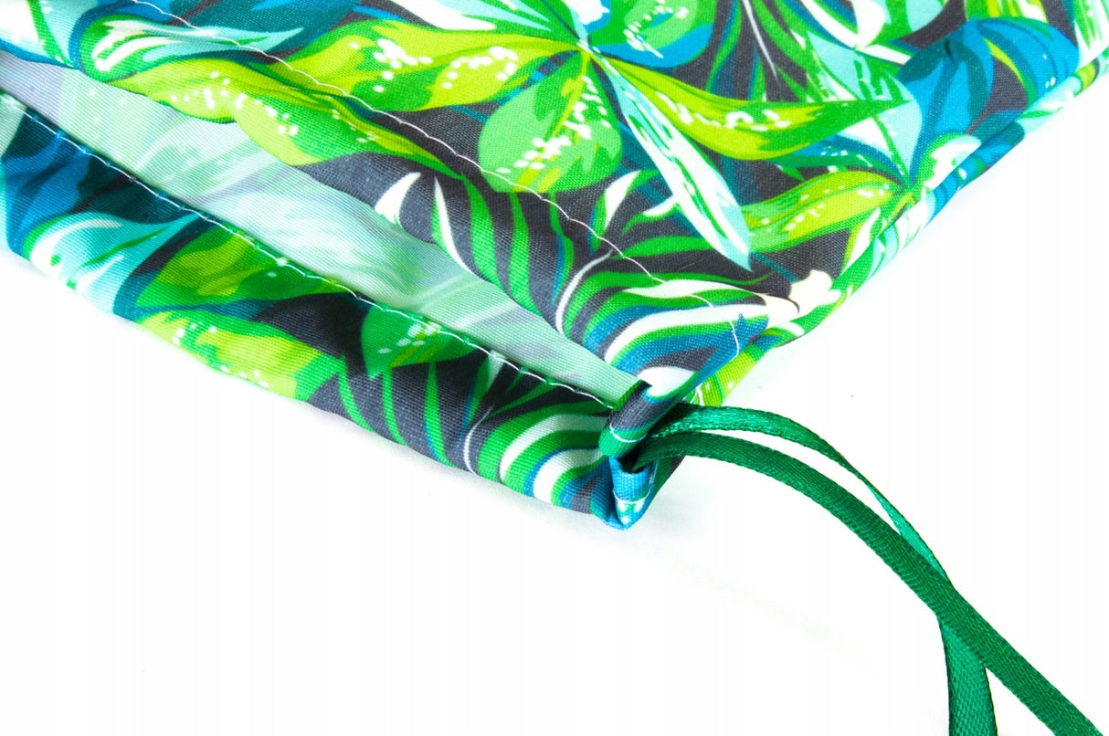 Worek Poliestrowy Zielony 15x20cm Liście Ozdobne