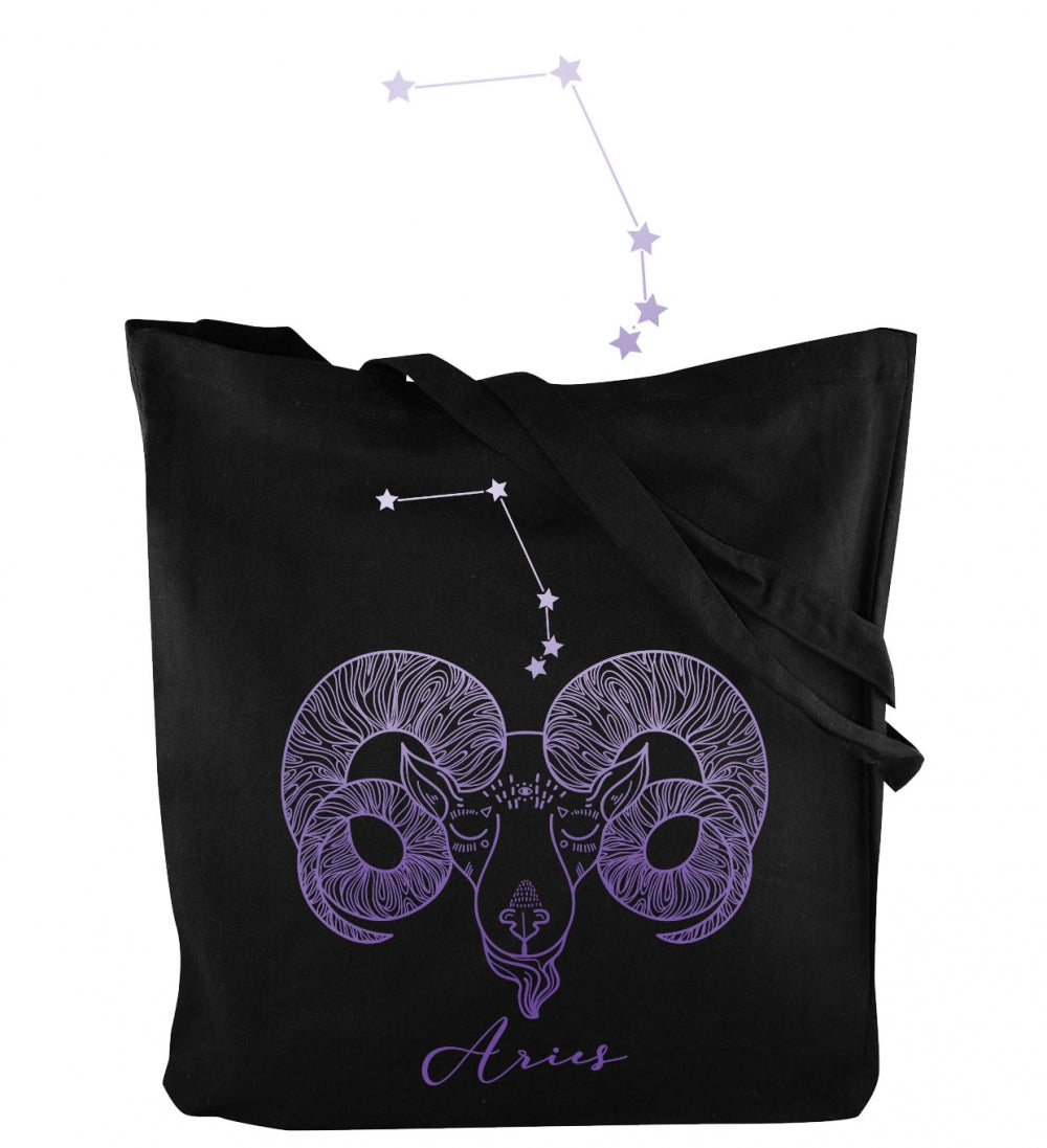 Torba bawełniana z nadrukiem Czarna BARAN