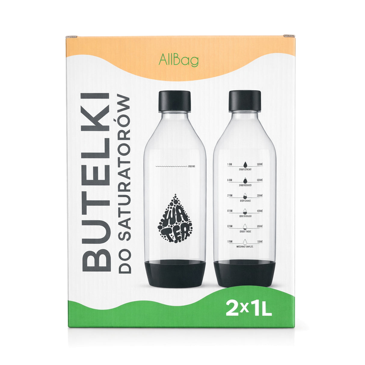 Zestaw motywujących butelek do Saturatora 1L