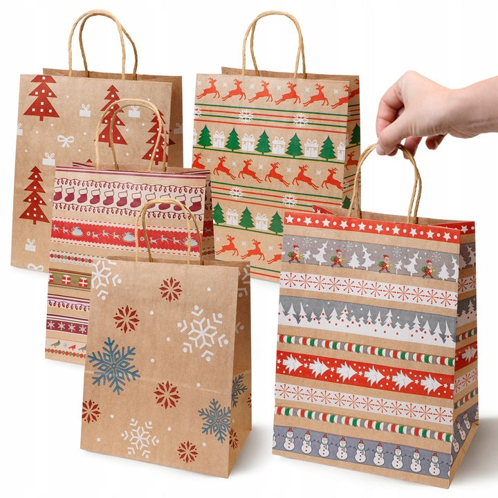 Zestaw świątecznych toreb papierowych 13 szt. Merry Christmas