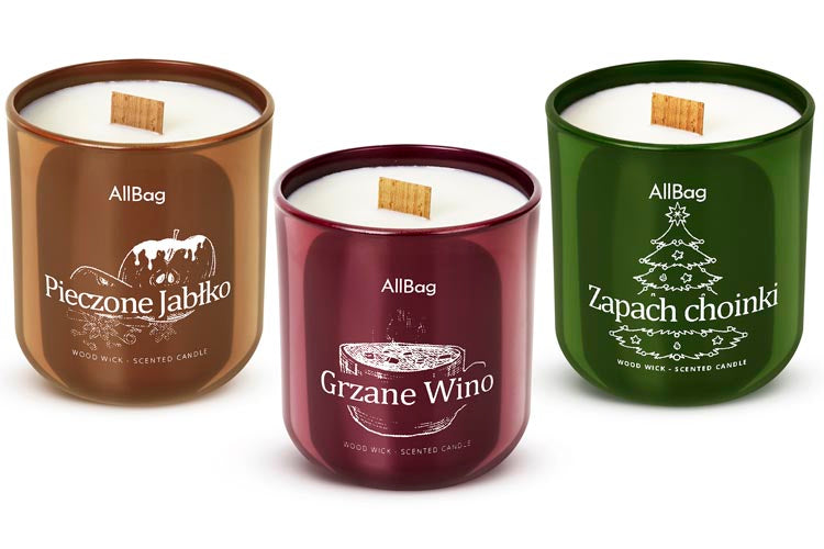 Świece sojowe zapachowe zestaw 3 szt.