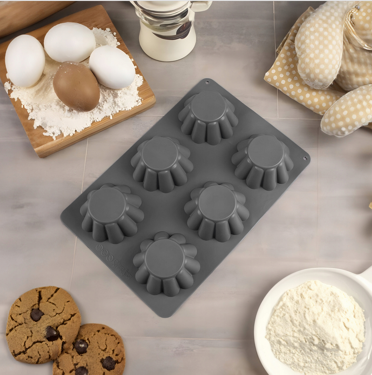Foremki silikonowe do babeczek blacha 6 szt