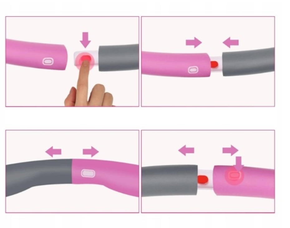 Składane Hula Hoop z wypustkami 100cm