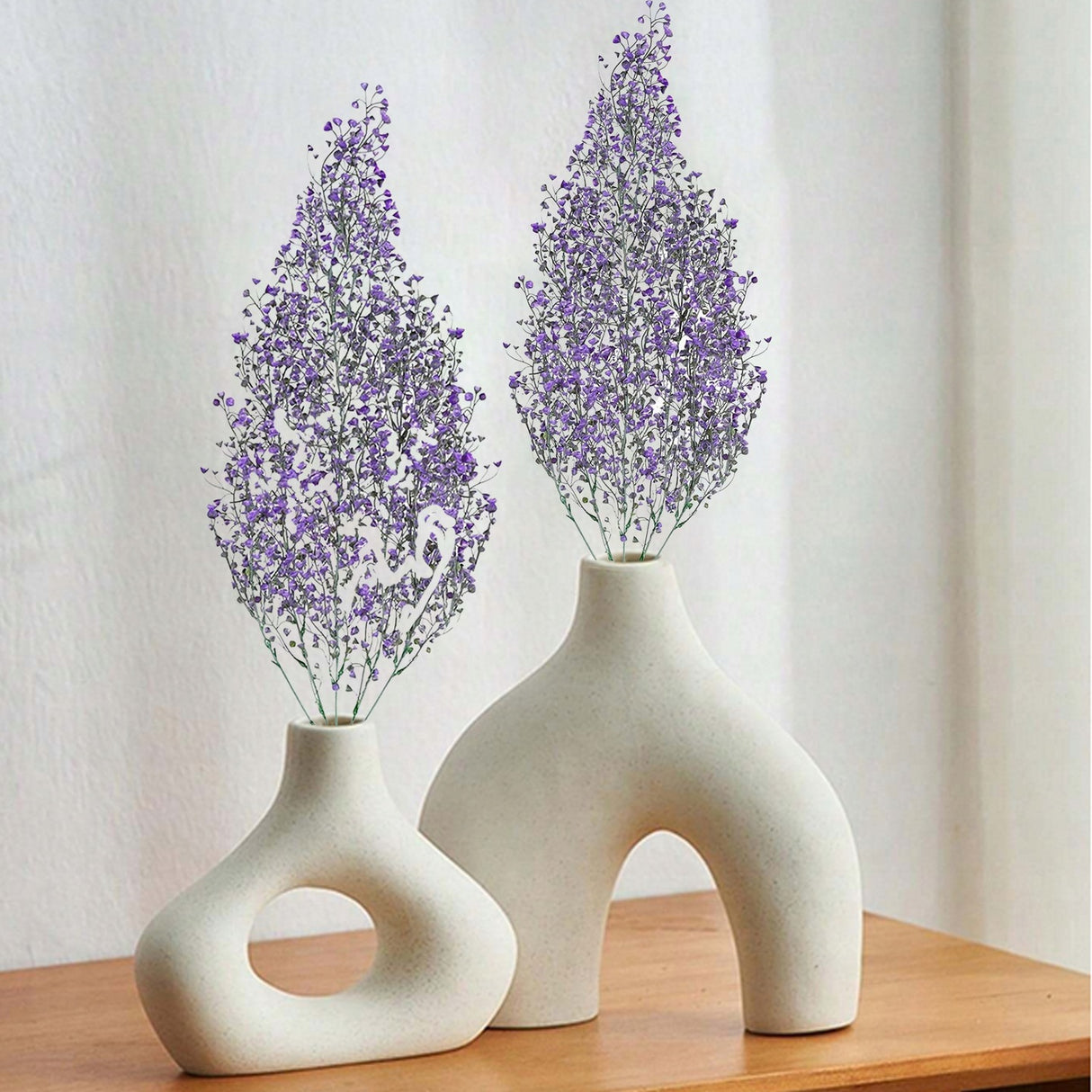 Dekoracja Sztuczne Kwiaty Wierzba Dzwonkowa Fioletowa