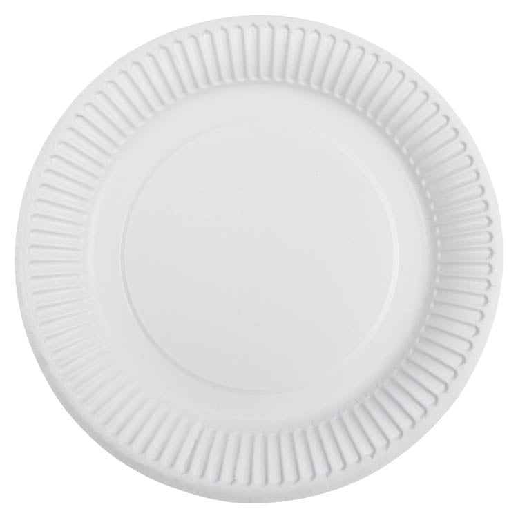 Talerzyki papierowe BIAŁE 23cm 100szt