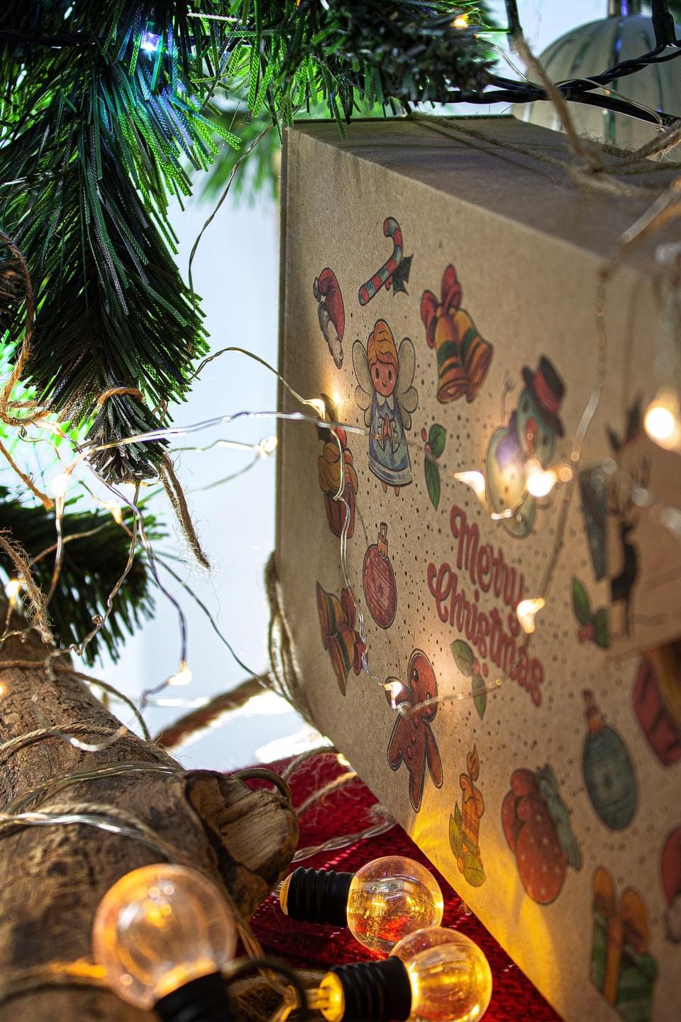 Kartony świąteczne prezentowe ZESTAW 3szt. MERRY CHRISTMAS