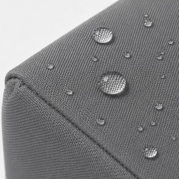 Oxford fabric close-up with water drops