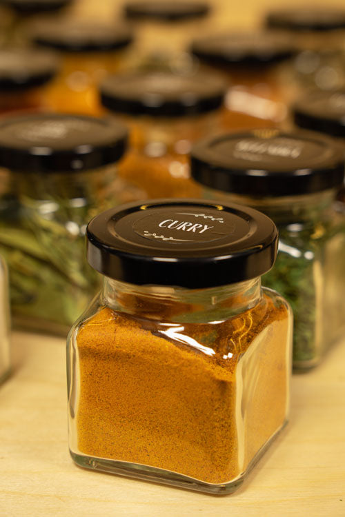 Słoiki na przyprawy 120ml 24 sztuki+ 200 naklejek+ czerpak + książka