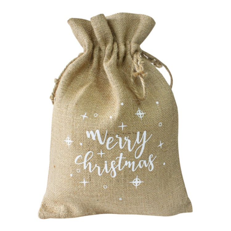 Worek jutowy 30x42cm Merry Christmas