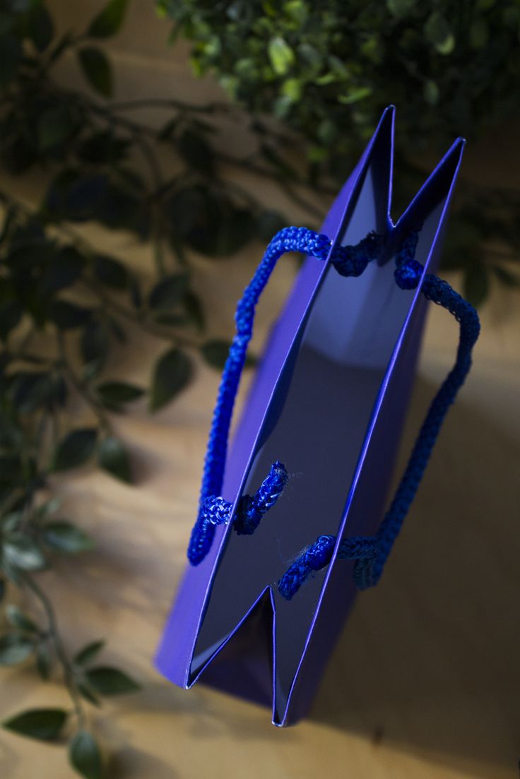 Torba papierowa ECO prestige 170x70x250mm Granatowa