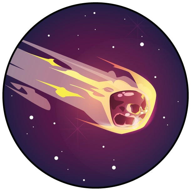 Naklejki METEORYT ozdobne 10szt.