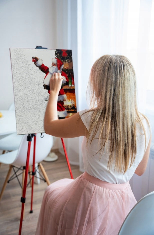 Malowanie po numerach Mikołaj 40x50 cm