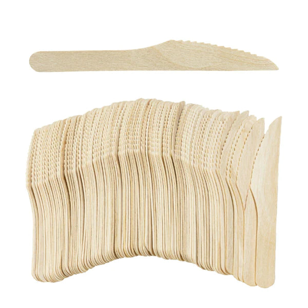 Ekologiczny nóż drewniany 16cm 100szt