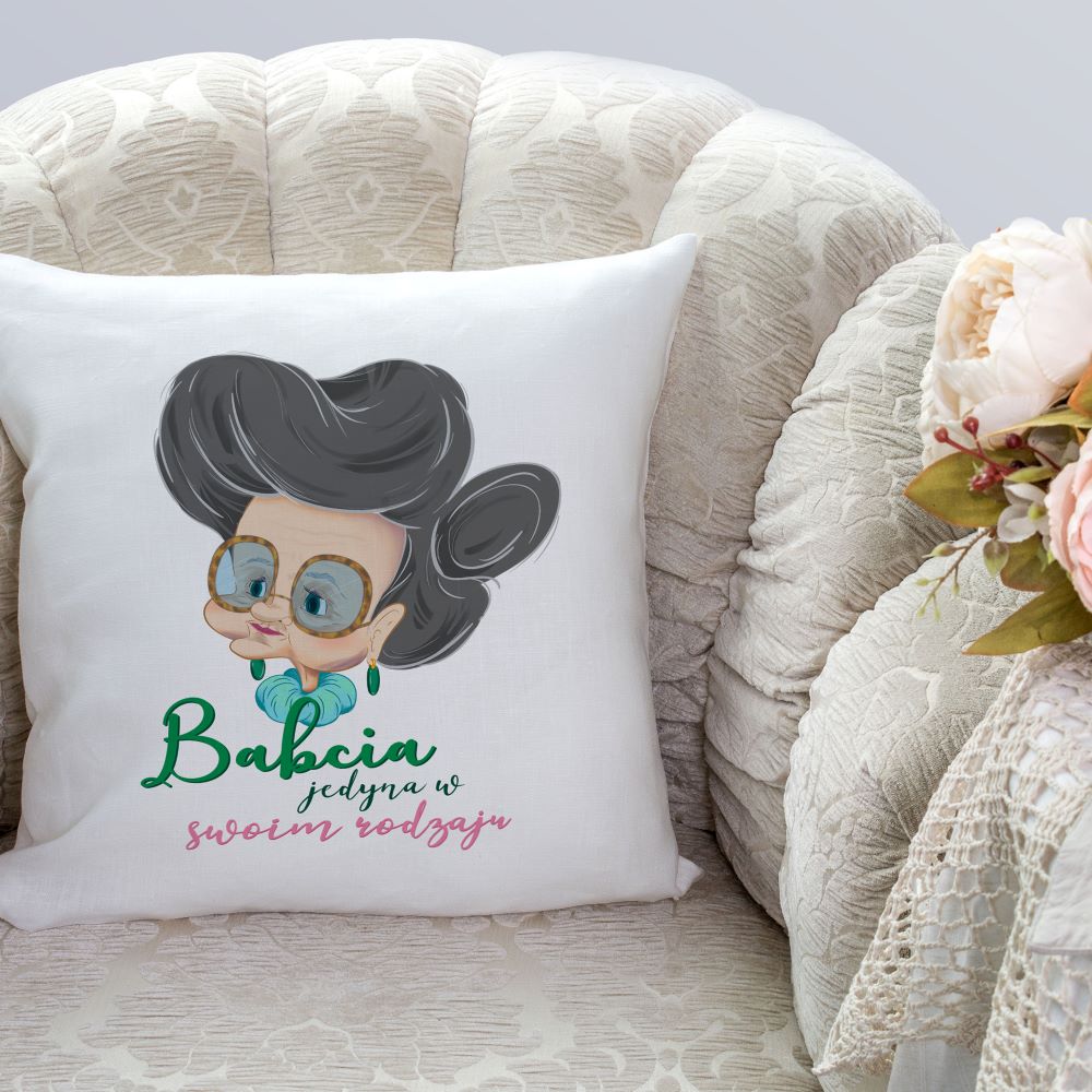 Poduszka na Dzień Babci - Jedyna w swoim rodzaju Prezent na Dzień Babci