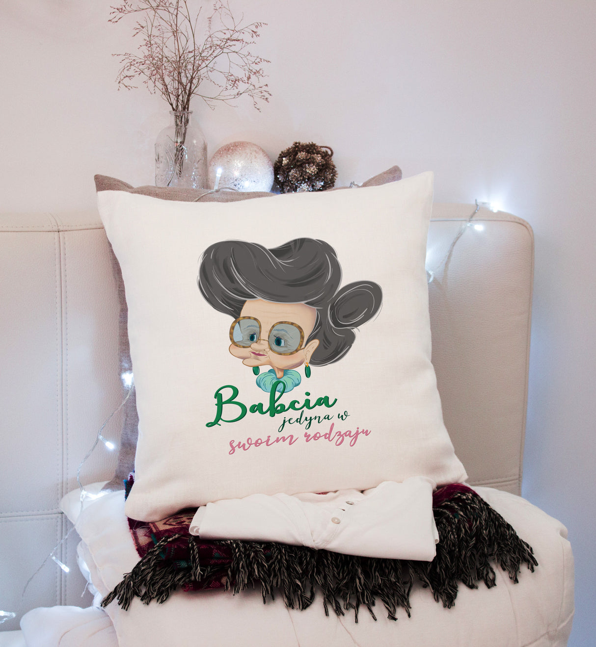 Poduszka na Dzień Babci - Jedyna w swoim rodzaju Prezent na Dzień Babci