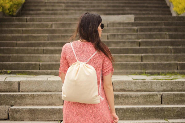 Plecak worek bawełniany Ecru 370x410mm