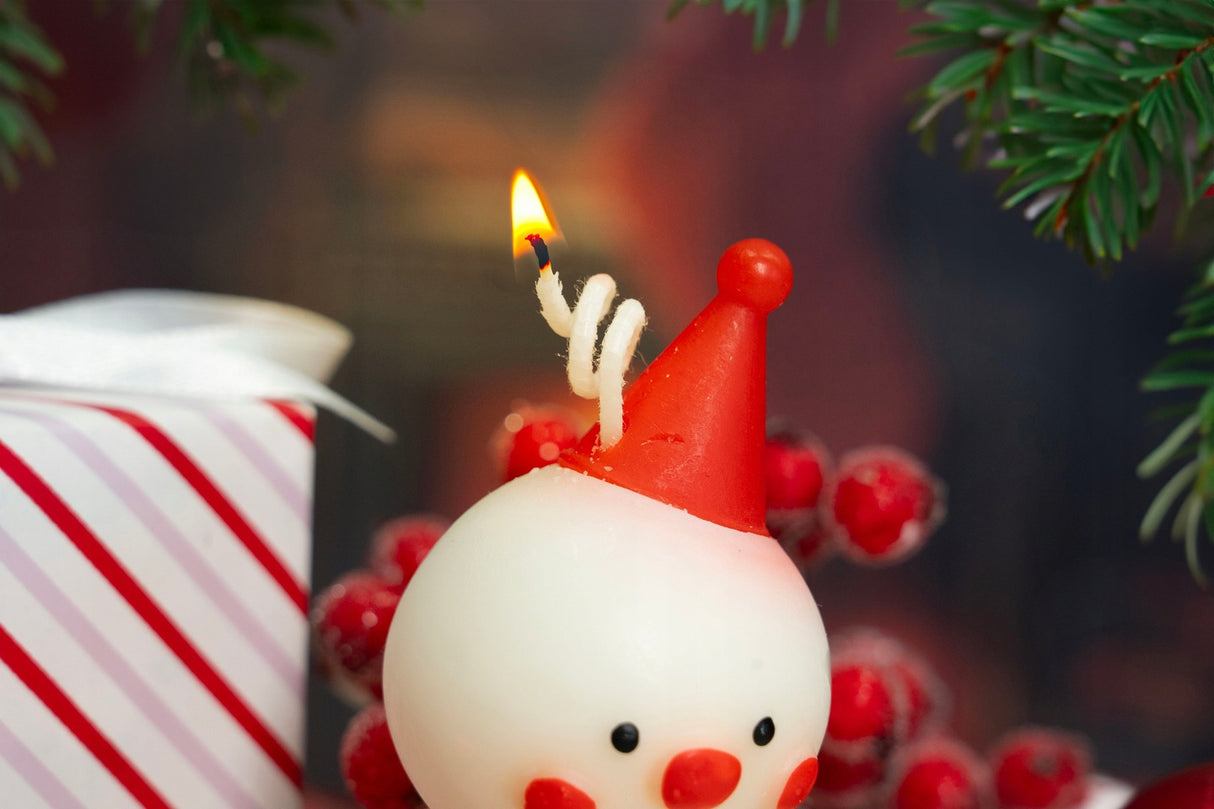 Świeca zapachowa świąteczna Bałwanek
