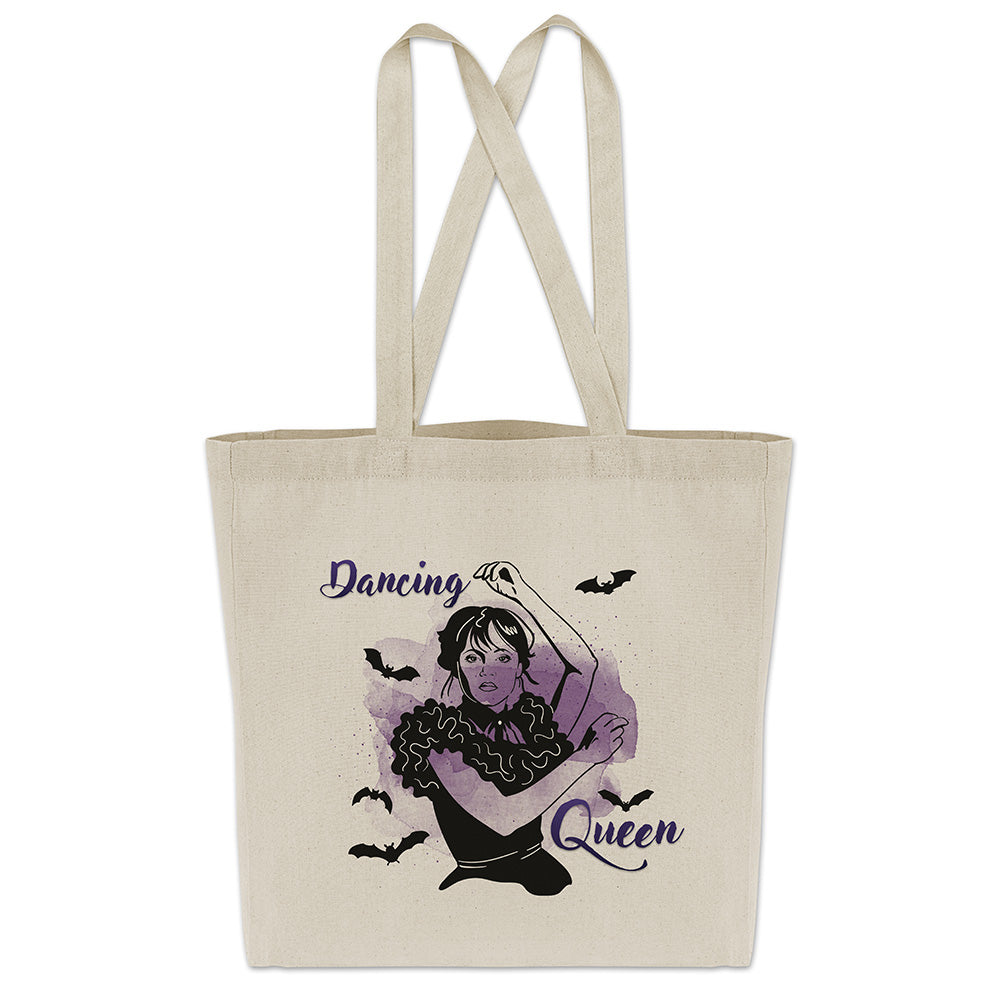 Torba bawełniana WEDNESDAY ADDAMS DANCING ECRU