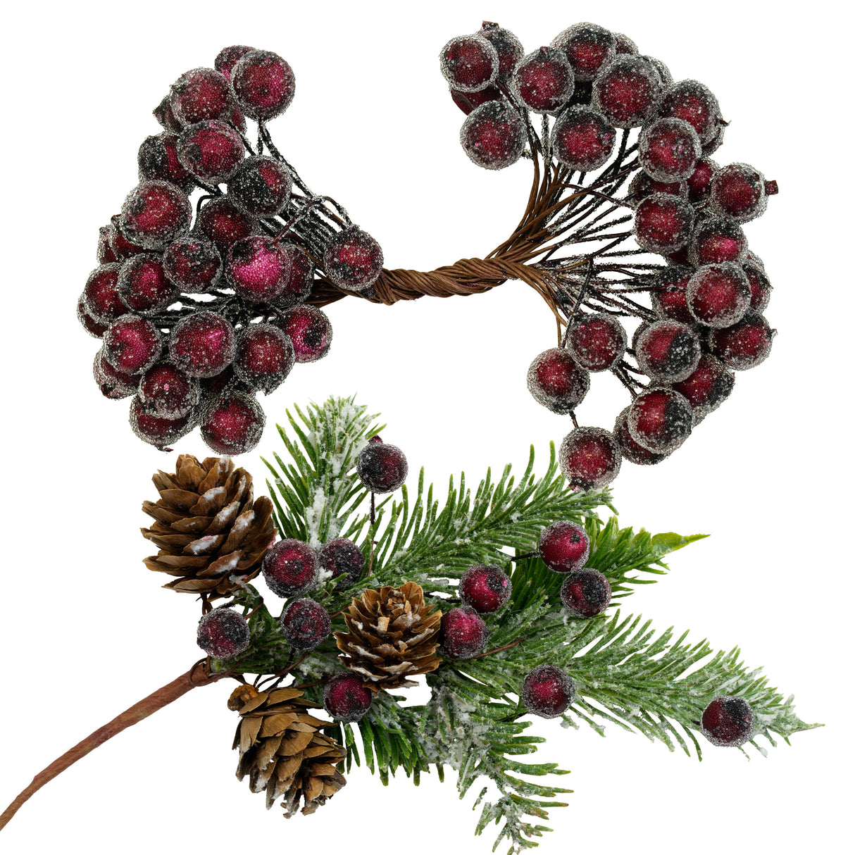 Świąteczna jarzębina w kolorze Bordo