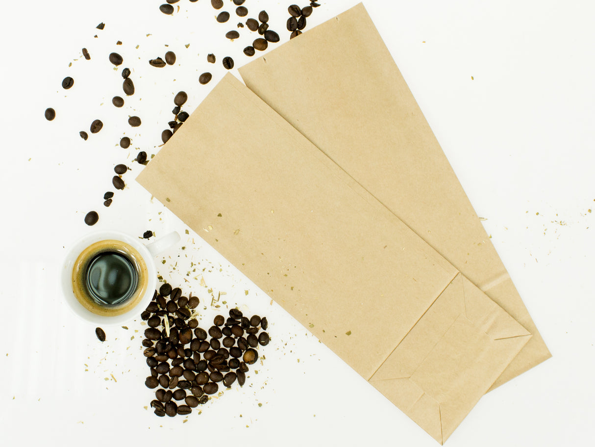 Torba papierowa klockowa 100x70x260mm Brązowa 1000szt.