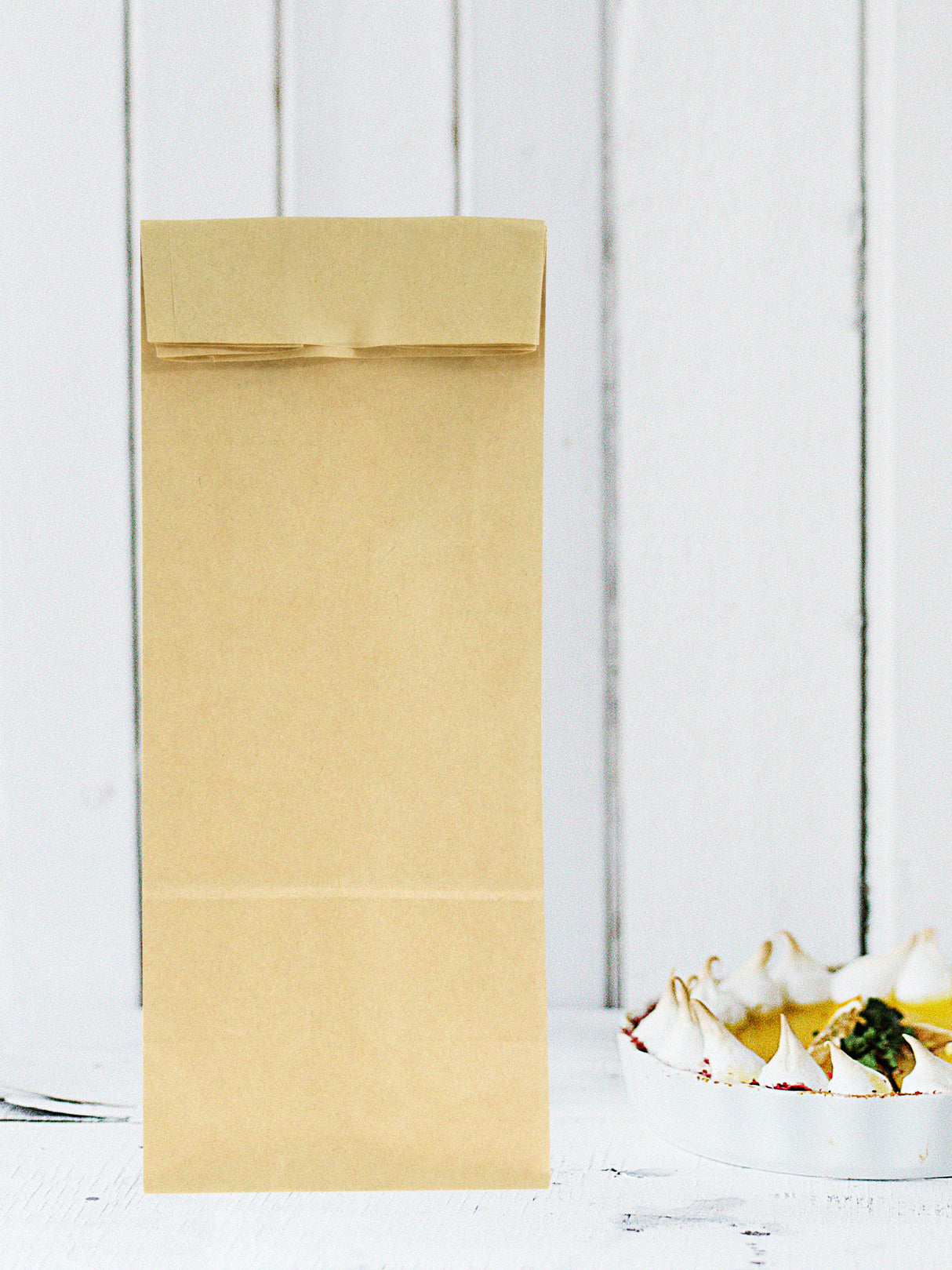 Torba papierowa klockowa 100x70x260mm Brązowa 1000szt.