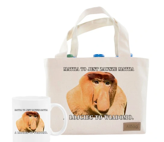 Prezent dzień taty torba bawełniana + kubek napis MATKA TO JEST ZAWSZE MATKA