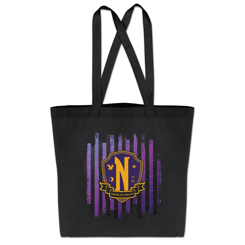 Torba bawełniana WEDNESDAY ADDAMS CZARNA