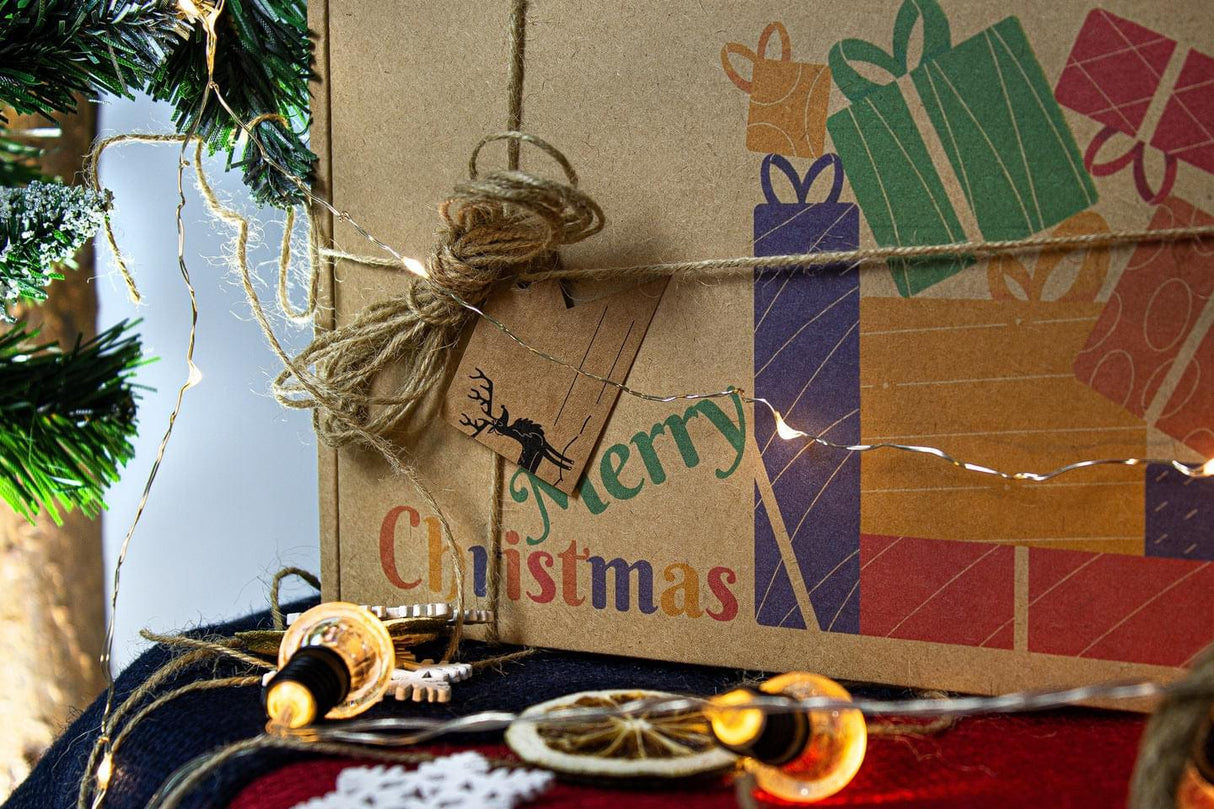 Kartony świąteczne prezentowe ZESTAW 3szt. PREZENTY