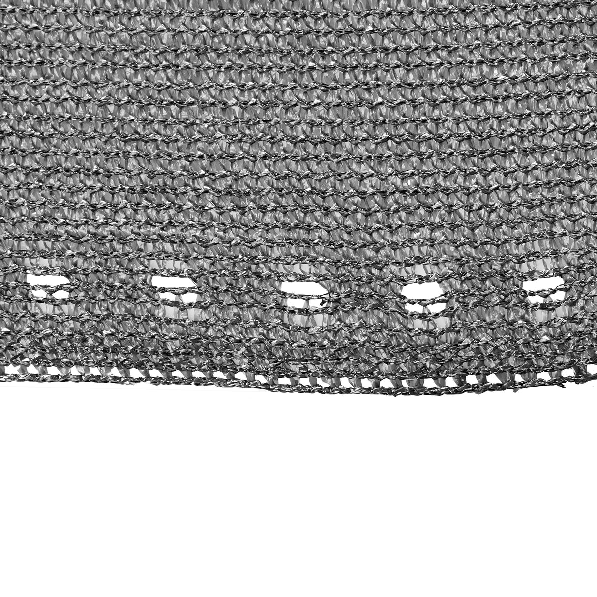 Szara siatka maskująca na ogrodzenie 25 m UV 140 g