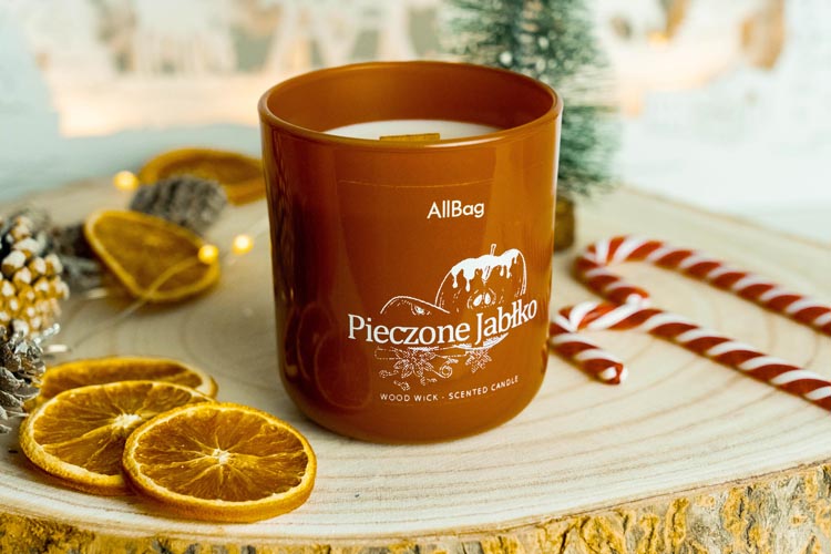 Świeca sojowa zapachowa PIECZONE JABŁKO