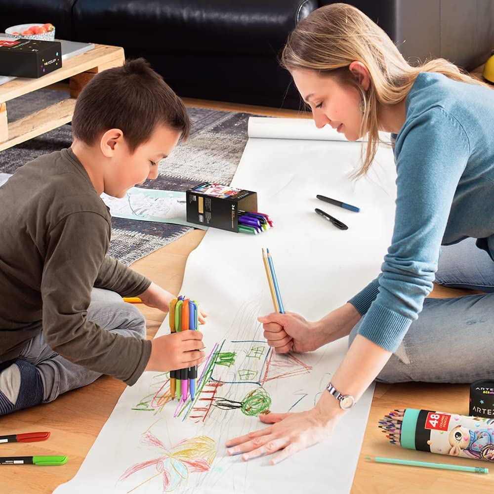 Papier pakowy KRAFT do prezentów i paczek 55cm/100m BIAŁY