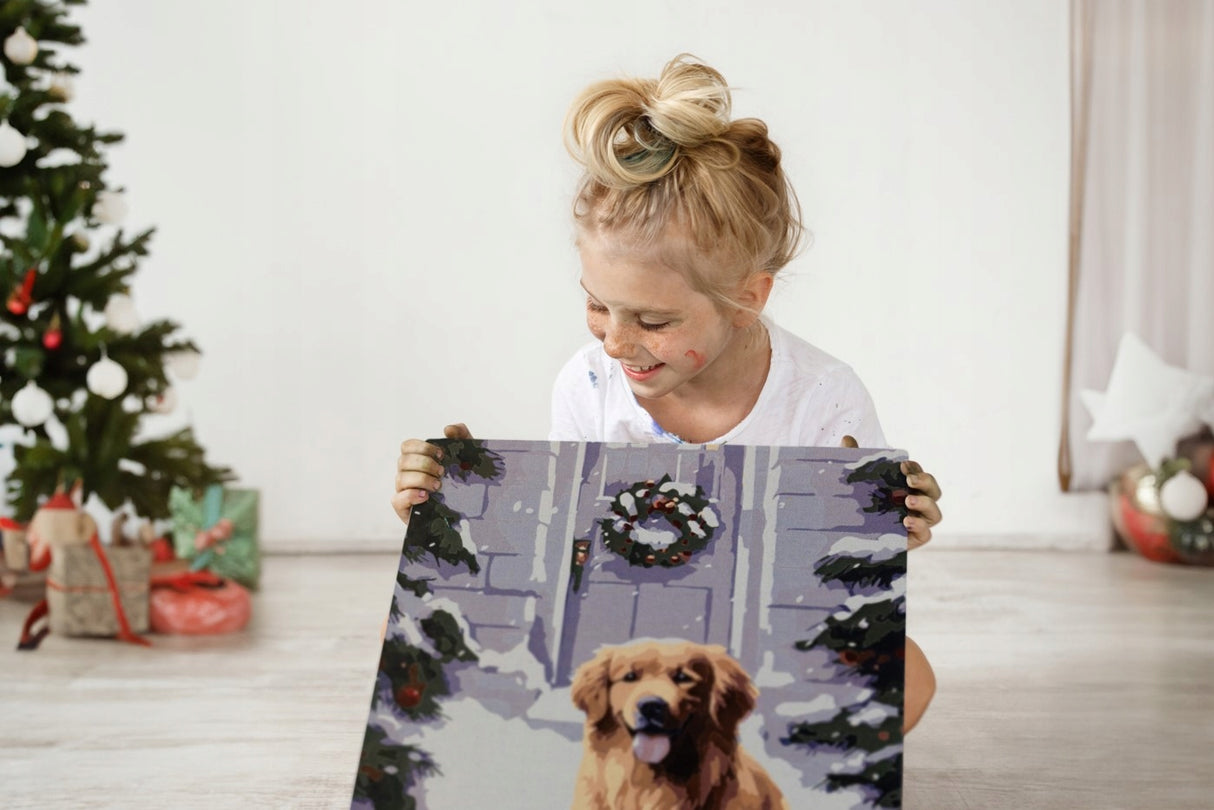 Malowanie po Numerach Pies 40x50 cm