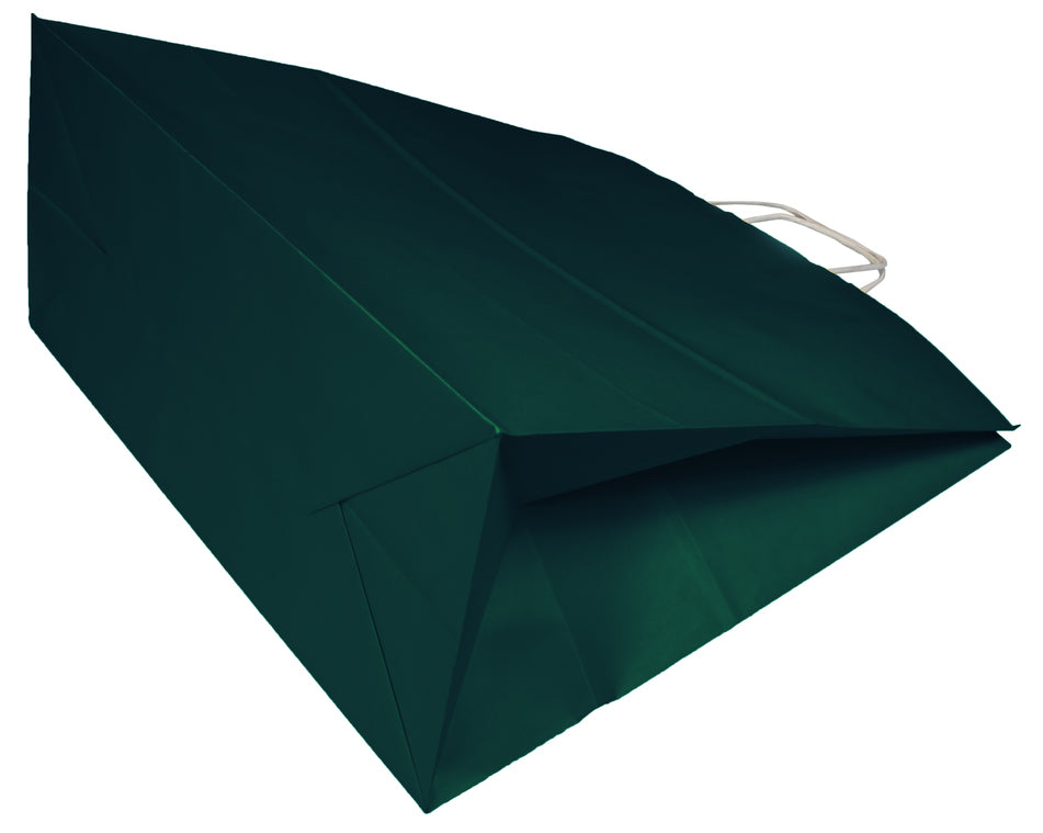 Torba papierowa 305x170x425mm Ciemnozielona