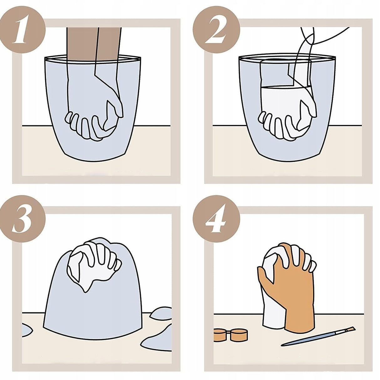 Zestaw do Odlewu Splecionych Dłoni