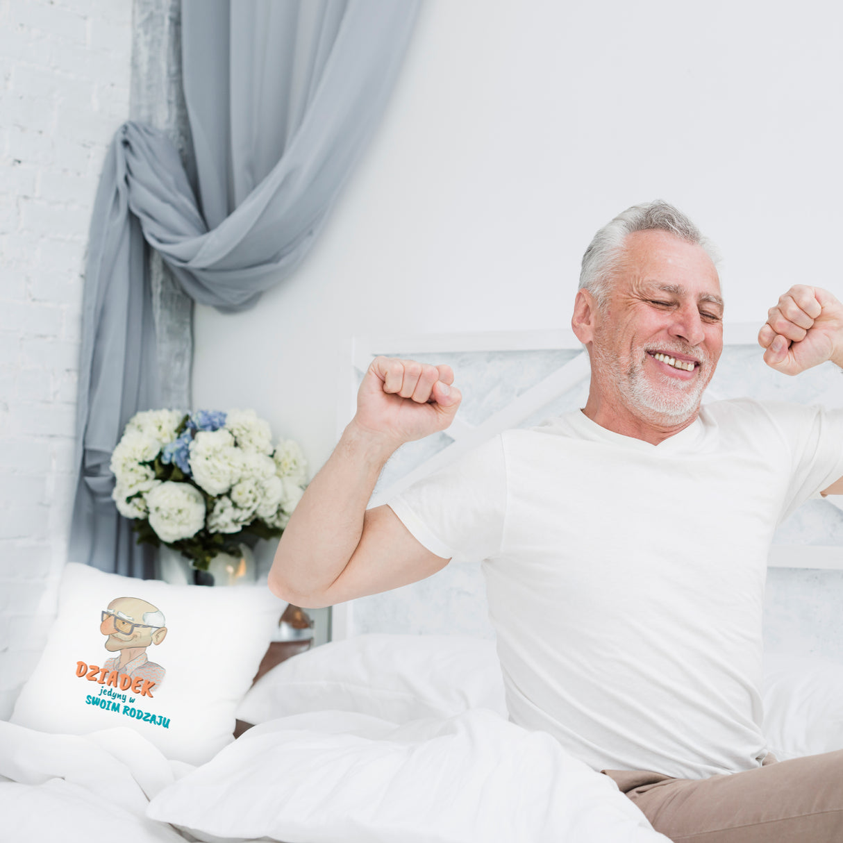 Poduszka na Dzień Dziadka - Jedyny w swoim rodzaju Prezent na Dzień Dziadka