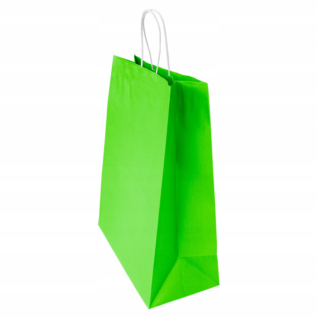 Torba papierowa z uchwytem skręcanym 350x150x400mm Zielona Premium