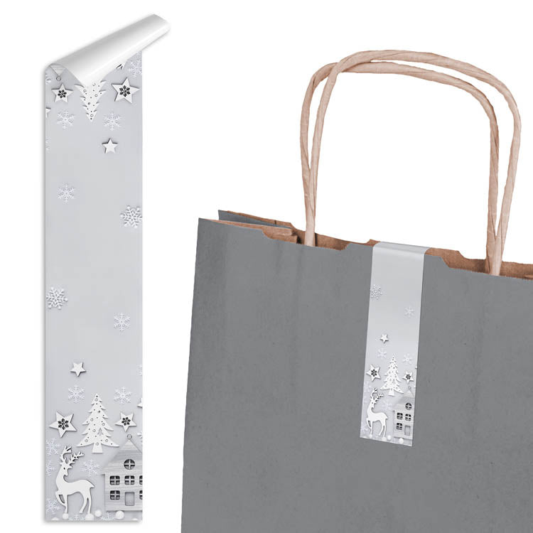 Naklejki świąteczne duże na prezenty ARKUSZ MIX