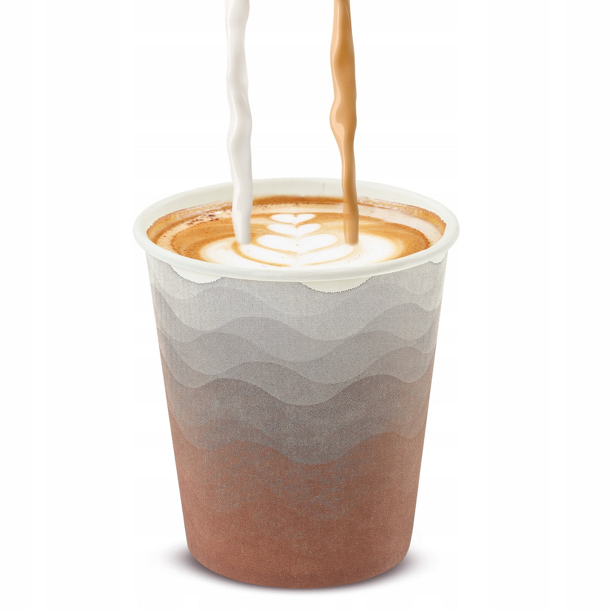 Kubeczki papierowe zestaw ABSTRAKCJA 250ml 100szt.