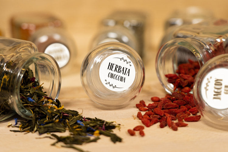 Naklejki na przyprawy Biały 200szt.