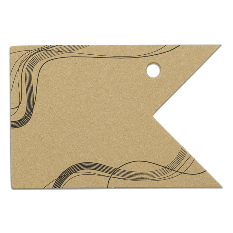 Winietki bileciki do prezentów FALE LINIE 10szt.