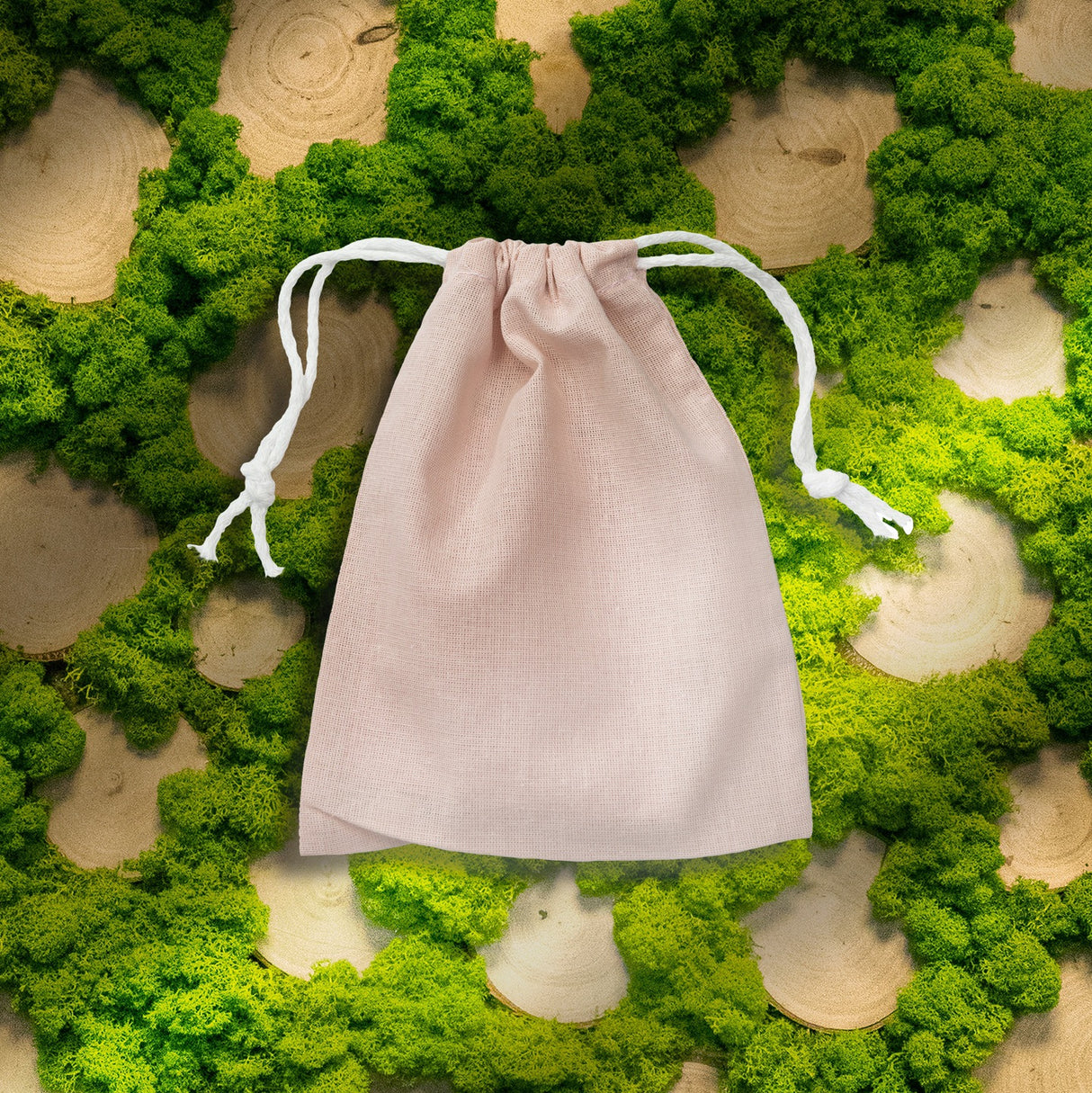 Worek bawełniany PUDROWY RÓŻ 15x20cm