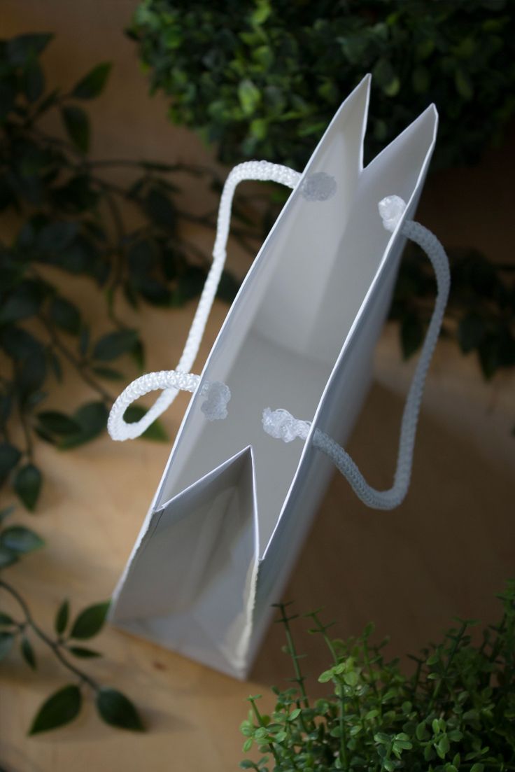 Torba papierowa ECO prestige 240x90x320mm Biała