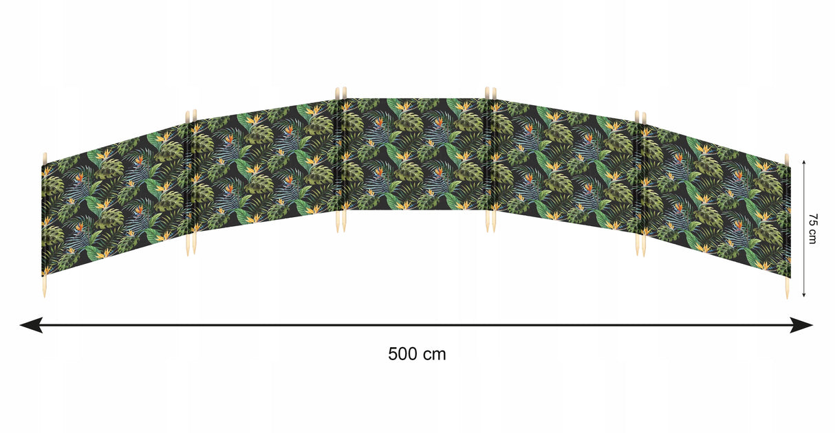 Parawan plażowy 5M MONSTERA